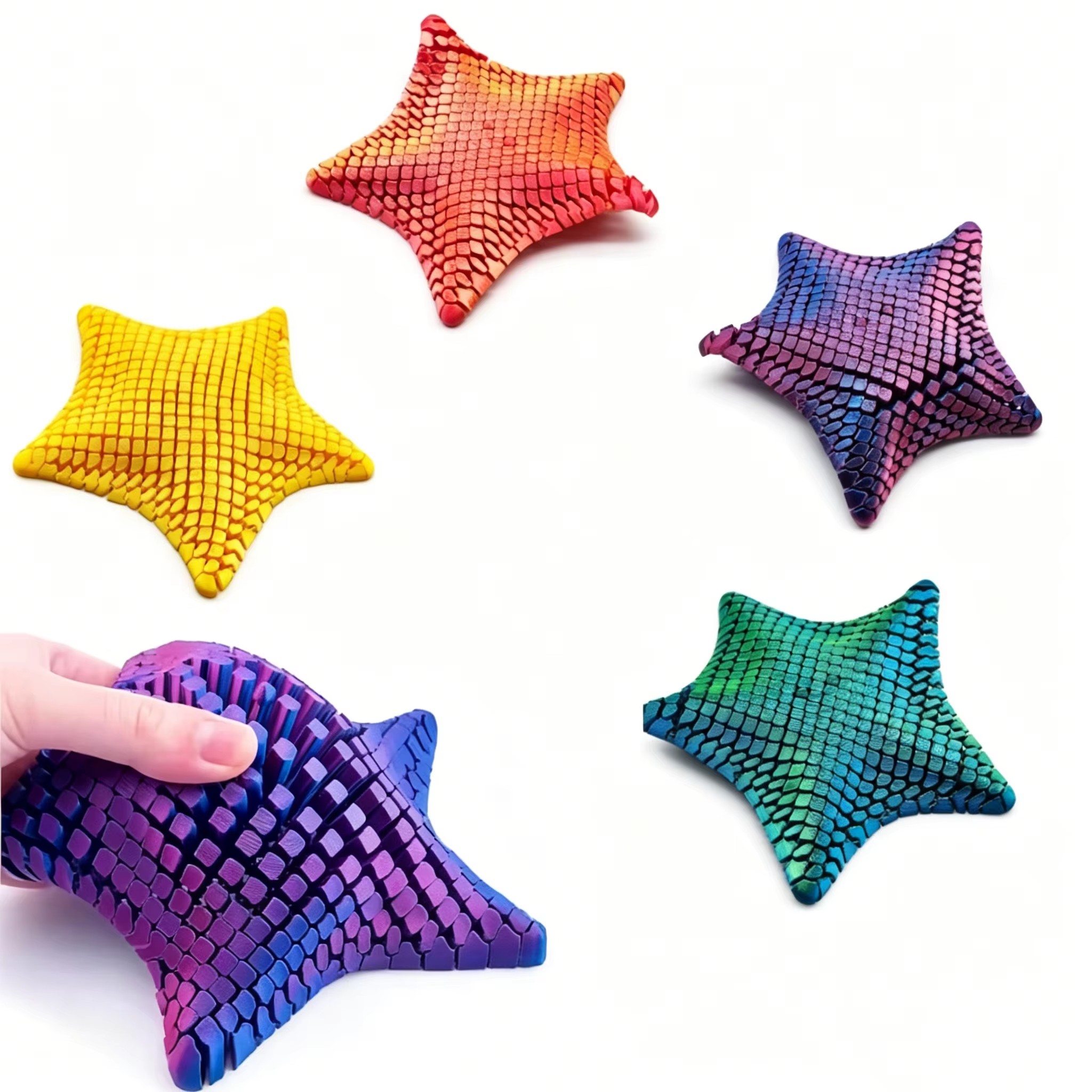 3D Printing Fidget Toys - Brinquedo Articulado de Estrela-do-mar Impresso em