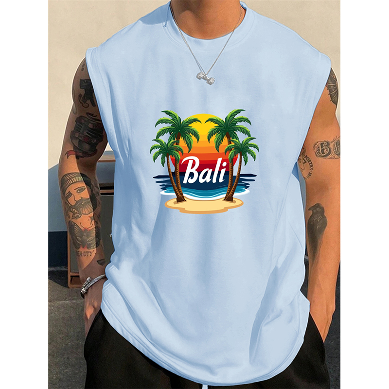 3D Printing Bali - Verão bali padrão masculino regata 3d