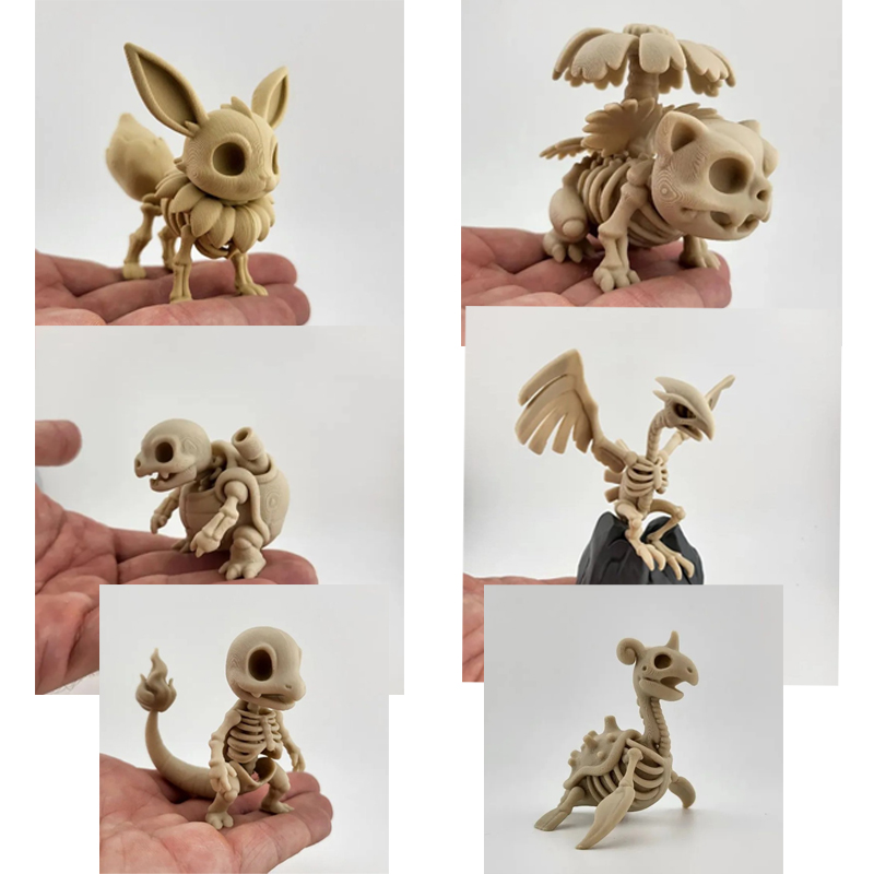 3D Printing Material - Modelo de Osso Fossilizado Pokémon Eevee