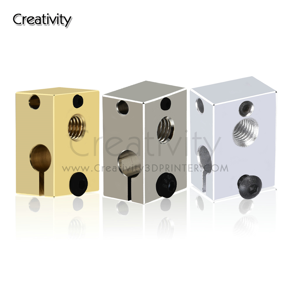 3D Printing Titanium - Bloco Aquecedor V6 PT100 de Cobre