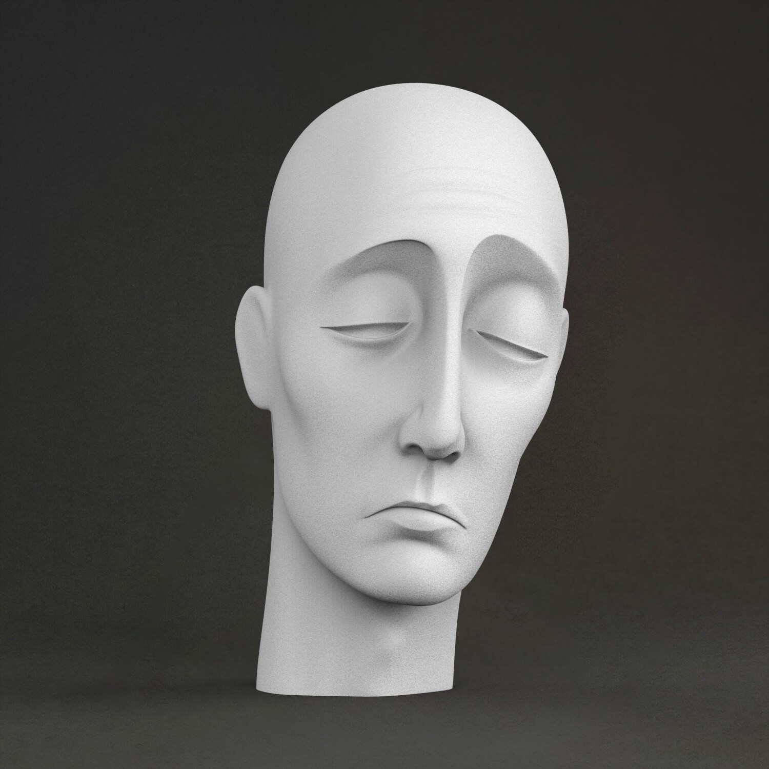 3D Printing Material - Escultura 'Sleep', Material de Resina Impressa