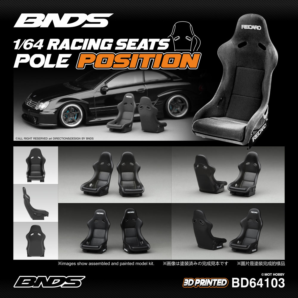 3D Printing Diecast Cars - BNDS 1/64 Assentos de Corrida Não
