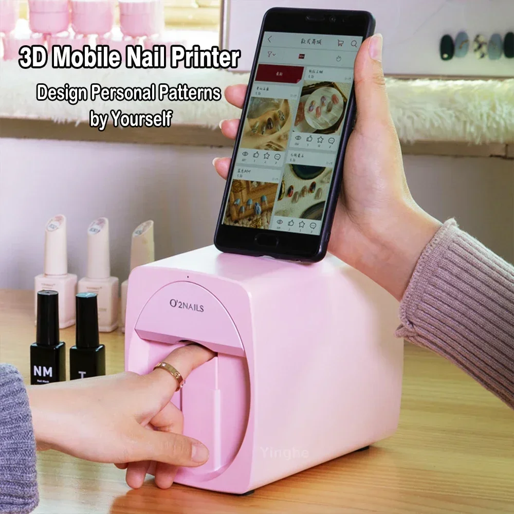 3D Printing Process - Impressora de unhas inteligente 3d portátil