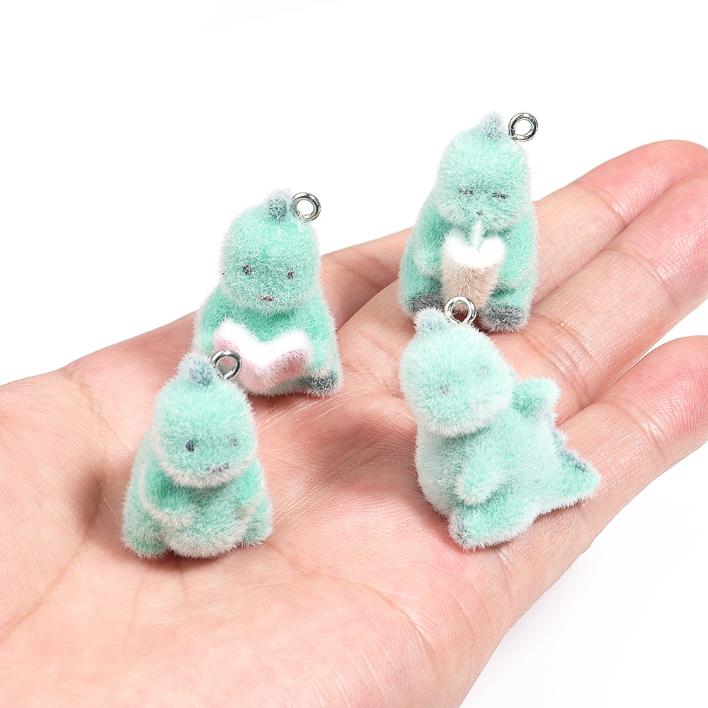 3D Printing Earrings - 4 pçs 3d mini dinossauro pingente
