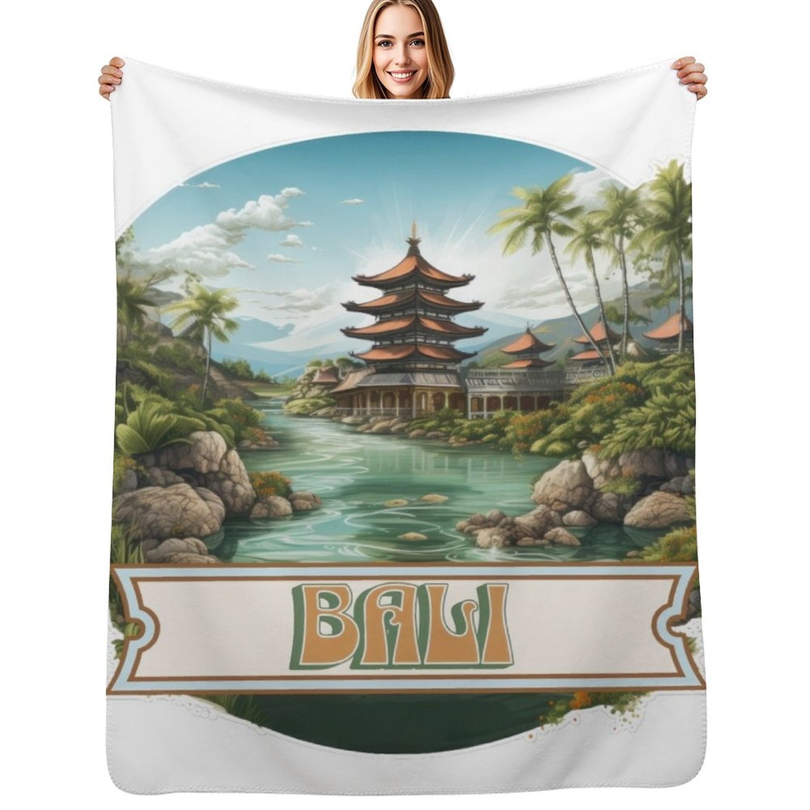3D Printing Bali - Cobertor de sofá estiloso de Bali,
