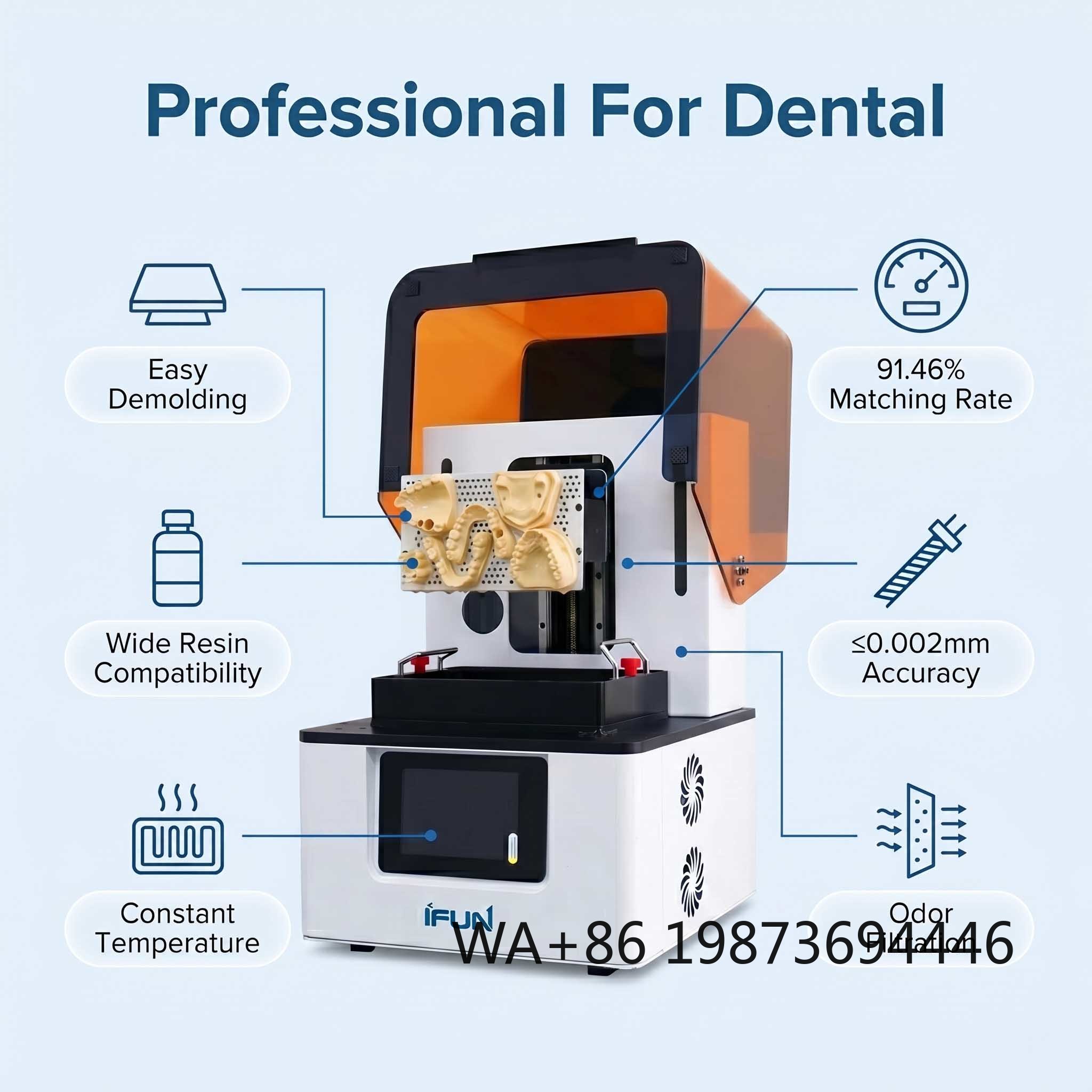3D Printing Dental - Impressora 3D Profissional de Resina Dental,