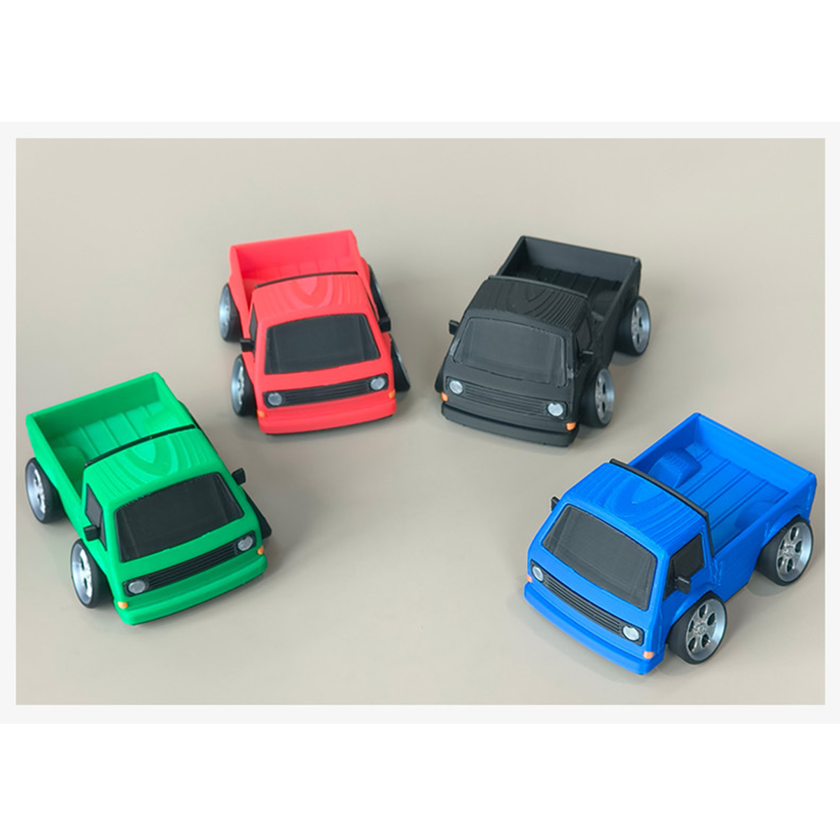 Caminhonete Retrô T3 Impressa  - 3D Printing Diecast Cars avaliação e preço
