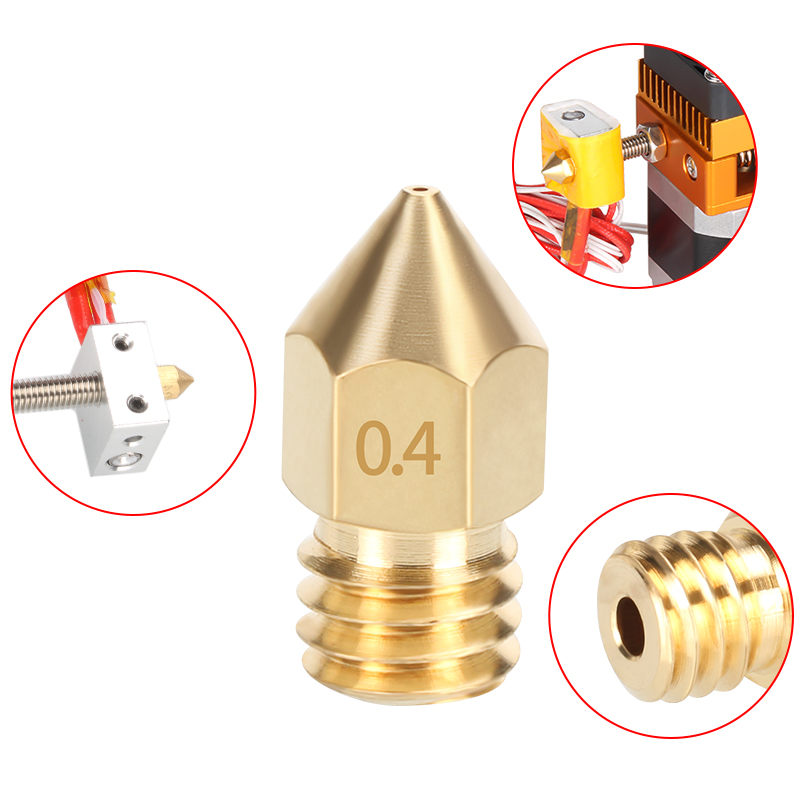 Bico de latão mk8, 0.2/0.3/0.3 - 3D Printing Ender avaliação e preço