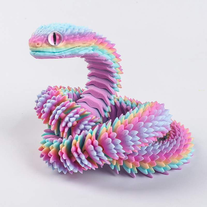Novo 2026 Estátua de Cobra Rea - 3D Printing Fidget Toys avaliação e preço