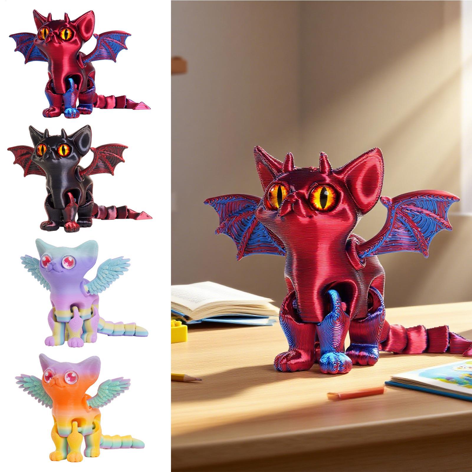 Figura de Gato em Impressão 3D - 3D Printing Fidget Toys avaliação e preço