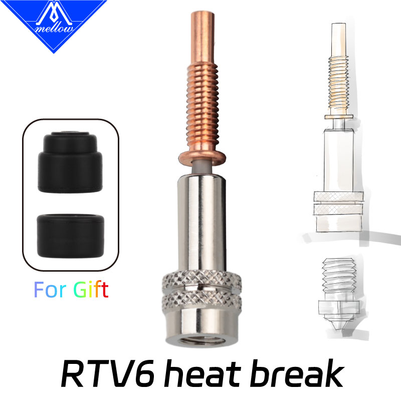 MELLOW Heatbreak bimetálico RT - 3D Printing Titanium avaliação e preço