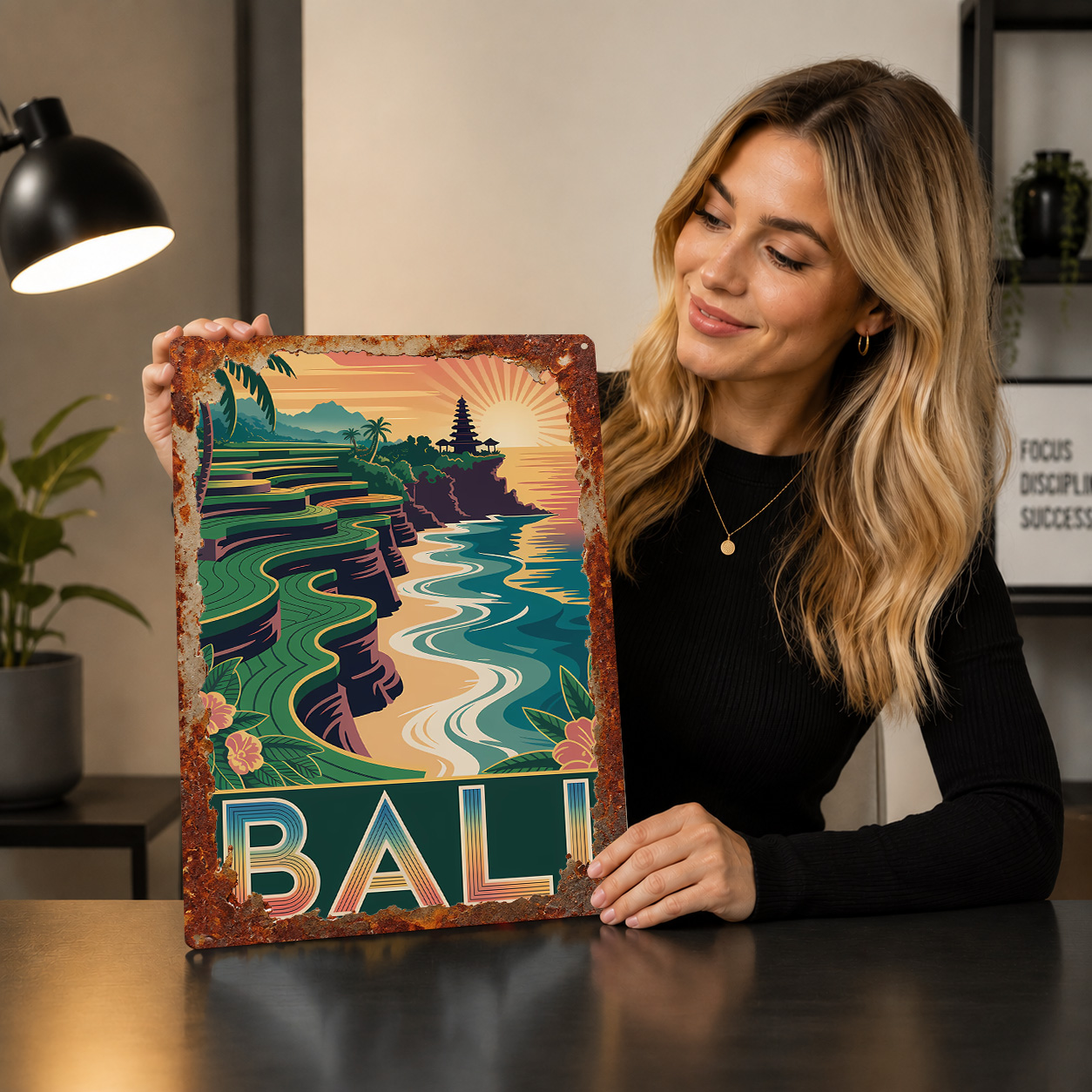 Placa de Metal Vintage Persona - 3D Printing Bali avaliação e preço