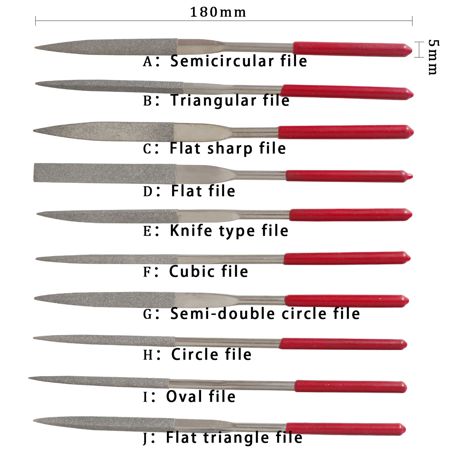 Conjunto de 10 Limas de Diaman - 3D Printing File avaliação e preço