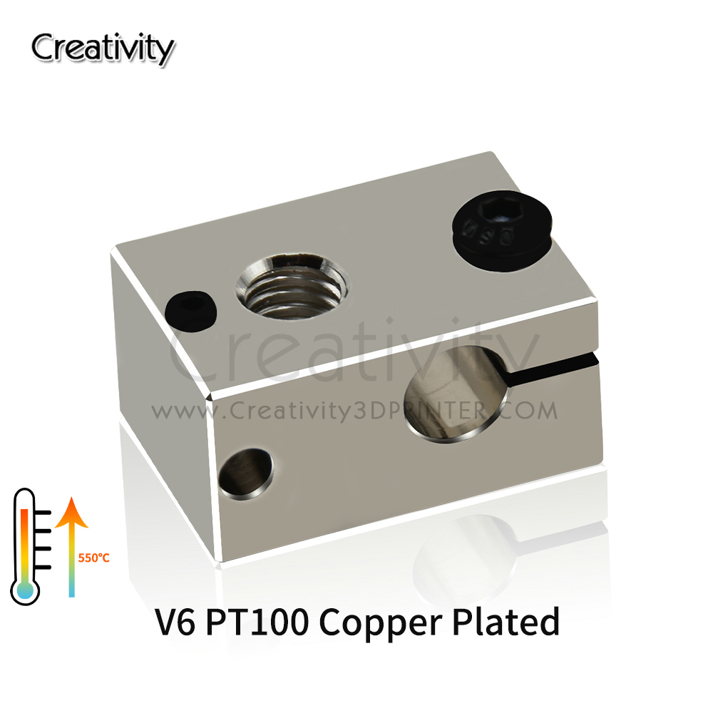 Bloco Aquecedor V6 PT100 de Co - 3D Printing Titanium avaliação e preço