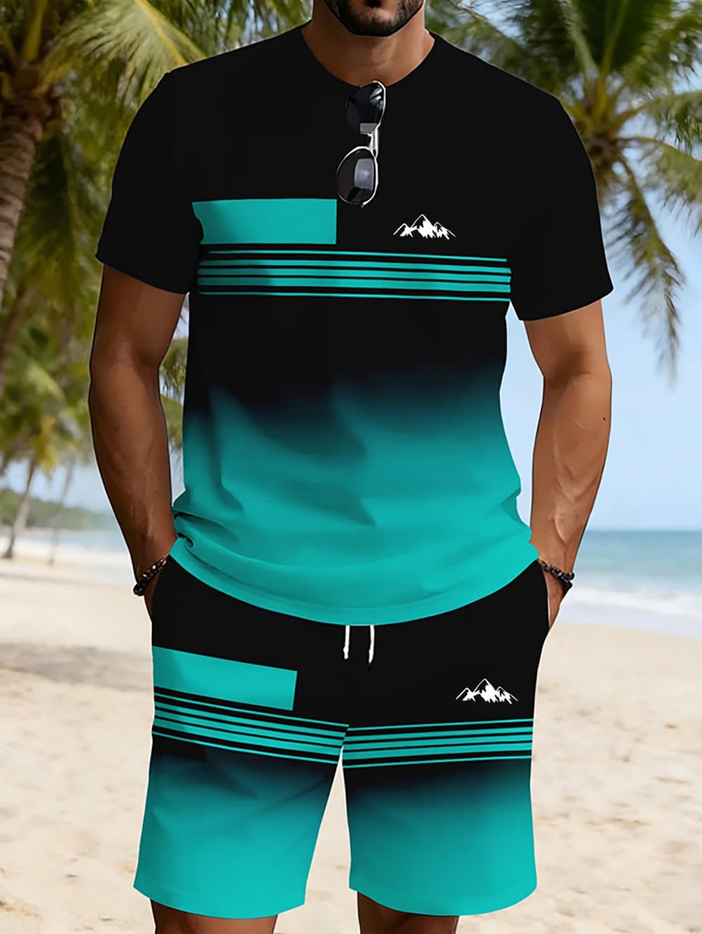 Conjunto Masculino Casual de V - 3D Printing Kit avaliação e preço