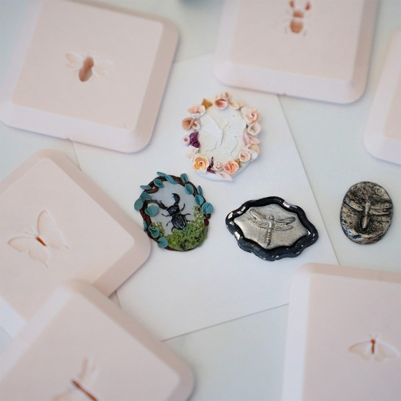 Molde 3D com Padrão de Insetos - 3D Printing Earrings avaliação e preço
