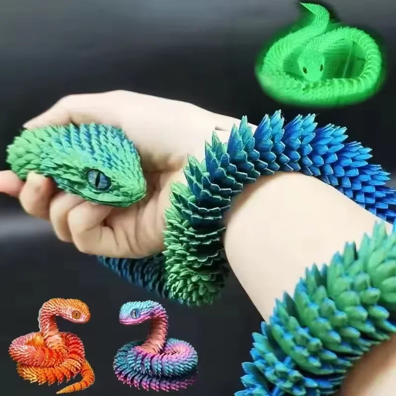 3d impresso cobra móvel conjun - 3D Printing Fidget Toys avaliação e preço
