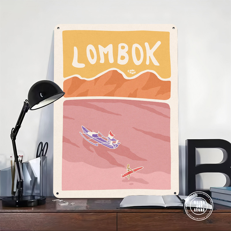 Pôster de Surf Bali Lombok Ret - 3D Printing Bali avaliação e preço